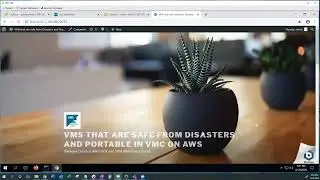 Site Recovery Manager (SRM) Demo. On-Premise to VMware Cloud on AWS and back.