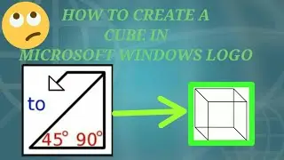 TRYING TO CREATE  A CUBE WITH MICROSOFT WINDOWS LOGO