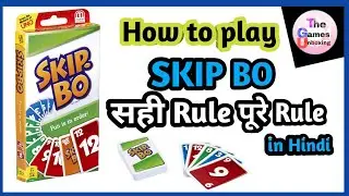 How to play Skip Bo in Hindi | Skip Bo Card Game | Rule | The Games Unboxing