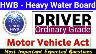 Motor Vehicle Act MCQ | Driver Exam Question | CRPF Driver Exam Questions | HP High Court Driver