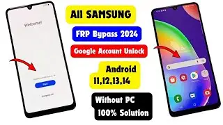 Finally New Method All Samsung FRP Bypass 🔒 Unlock 2024 All Android 12,13,14 | Google Account Remove