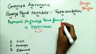 Floating point numbers - Representation II Computer Arithmetic II COA