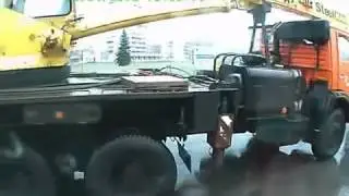 NEW Car and truck accident in Russia on dashcam!