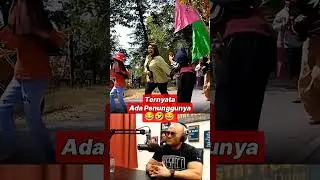 PRANK PATUNG DI ATAS BECAK, PENGUNJUNG AUTO PANIK BERJAMAAH 
