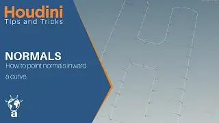 HOUDINI - how to point normals inward a curve