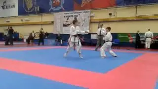 2-й бой, кумитэ мальчики категория 12 лет
