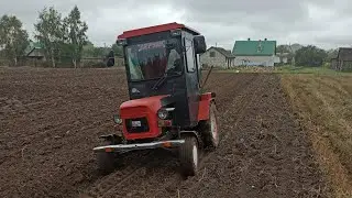 Тяжёлая вспашка Самодельным тракторам!Работа круглые сутки!