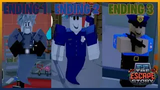 The Escape [Story]-All 3 New ENDINGS | ROBLOX