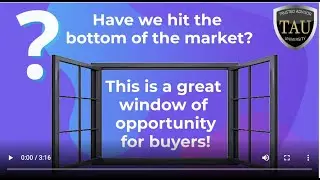 Opportunity in the ups and downs of Real Estate