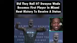 Dwyane Wade Honored with a Statue That Doesn't Resemble Him! #miamiheat #dwyanewade #reactions