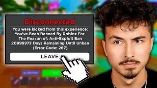 They banned me...