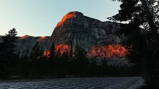 X-PLANE 12 NATURE'S SOUNDS AND LIGHT AT YOSEMITE EL CAPITAN MOUNT | NO ORTHO NO LIGHT MOD