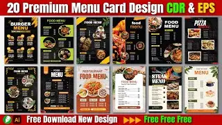 Menu Card CDR Free Download | Menu Card CDR File Free Download 
