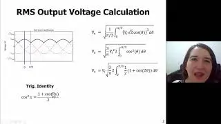 Three-Phase Half-Wave Rectifier Output Voltage Calculations