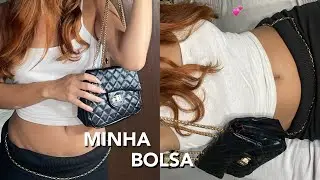 OQUE TEM NA MINHA BOLSA? | ITENS ESSENCIAIS PARA O DIA A DIA, PRODUTOS FEMININOS 💕👛