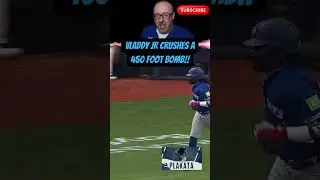 450 Foot Plakata!!! Vladdy Shows off His Power! #shorts #mlb #baseball #bluejays