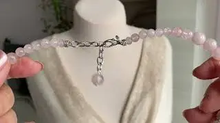 Нежные украшения из розового кварца...