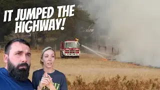 Brush Fire Rages Towards Us!