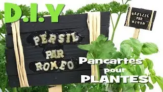 ∙✭∙Tuto DIY - Petites PANCARTES pour PLANTES ∙✭∙