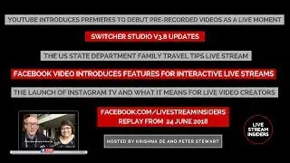 Live Stream News Week Commencing 24 June 2018