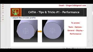 How to change the display of circle in CATIA.