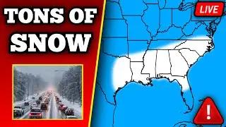 The Historic Gulf Coast Winter Storm of 2025, As It Occurred Live - 1/21/25