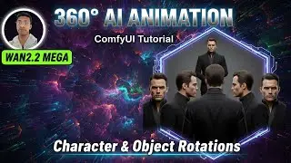 ComfyUI Tutorial: 360 AI Character Animation with Wan2.2 Mega All-In-One