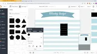 How to make a printable using PicMonkey (step by step tutorial) - monthly budget tracker