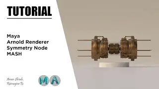Symmetry Node In MASH | Maya & Arnold Renderer | Tutorial
