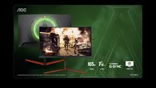AOC AGON AG273QCG 27" 165Hz Gaming Monitor with NVIDIA G-SYNC
