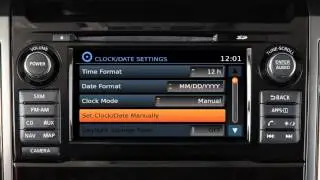 2016 NISSAN TITAN - Setting the Clock