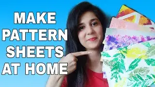 MAKE PATTERN PAPERS AT HOME| DIY PATTERN PAPERS| EASY WAYS TO MAKE PATTERNED PAPERS