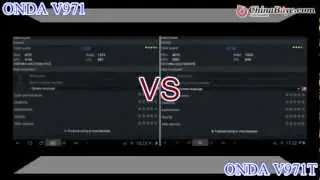 ONDA V971  Quad Core  VS ONDA V971T Dual Core