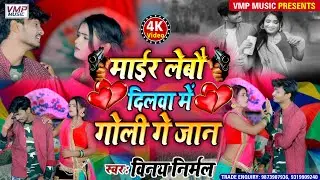 न्यू मैथिलि दर्द भरा 4K VIDEO SONG 2021|| माईर लेबौ दिलवा में गोली गे जान || SINGER | VINAY NIRMAL