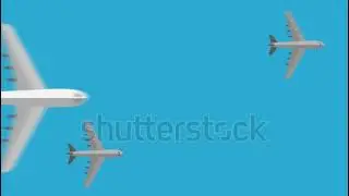 stock footage airplane transition green screen footage
