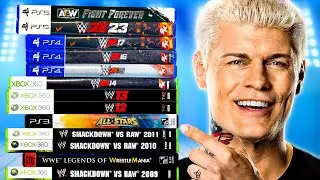 Hitting a Cross Rhodes in Every WWE Game!