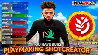 THIS PLAYMAKING SHOT CREATOR BUILD WITH CONTACT DUNKS WILL BREAK NBA 2K23! BEST BUILD IN NBA 2K23!