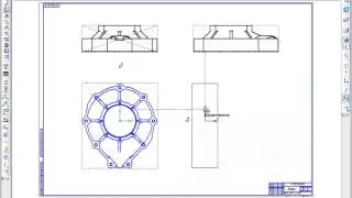 САПР Компас-3D. Создать чертеж с 3D модели, разрезы