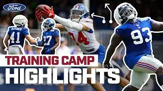 Giants Training Camp Practice Highlights & TOP PLAYS | Daniel Jones, Jalin Hyatt