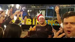 Binance Christmas Party at Dubai #marrychristmas #marrychristmas2023 #Christmas #santaclaus #binance