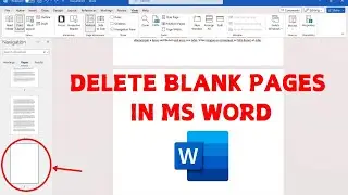 How To Delete Blank Page In MS Word? Microsoft Word Black Page Remove