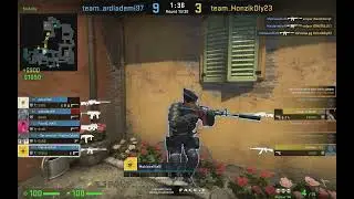 CSGO knife round win and 3 kills on inferno