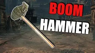 Bloodborne, but with only the BOOM Hammer!