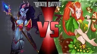 Enchantress VS Queen of Pain - тактика догони меня кирпич) (Dota 2)