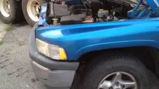 V8 runnung on gasoline fumes