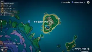 Suigetsu Pool - 1st Puzzle to Open the Domain - Genshin Impact