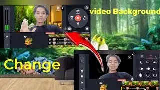 How to change background video!!How to change video background without green screen
