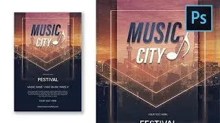 Music City Party Flyer Photoshop Tutorial