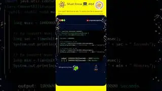 How To Code Convert Milliseconds To Minutes and Seconds #64 💯 