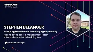 Making async context management faster, safer, and more stable by doing less - Stephen Belanger